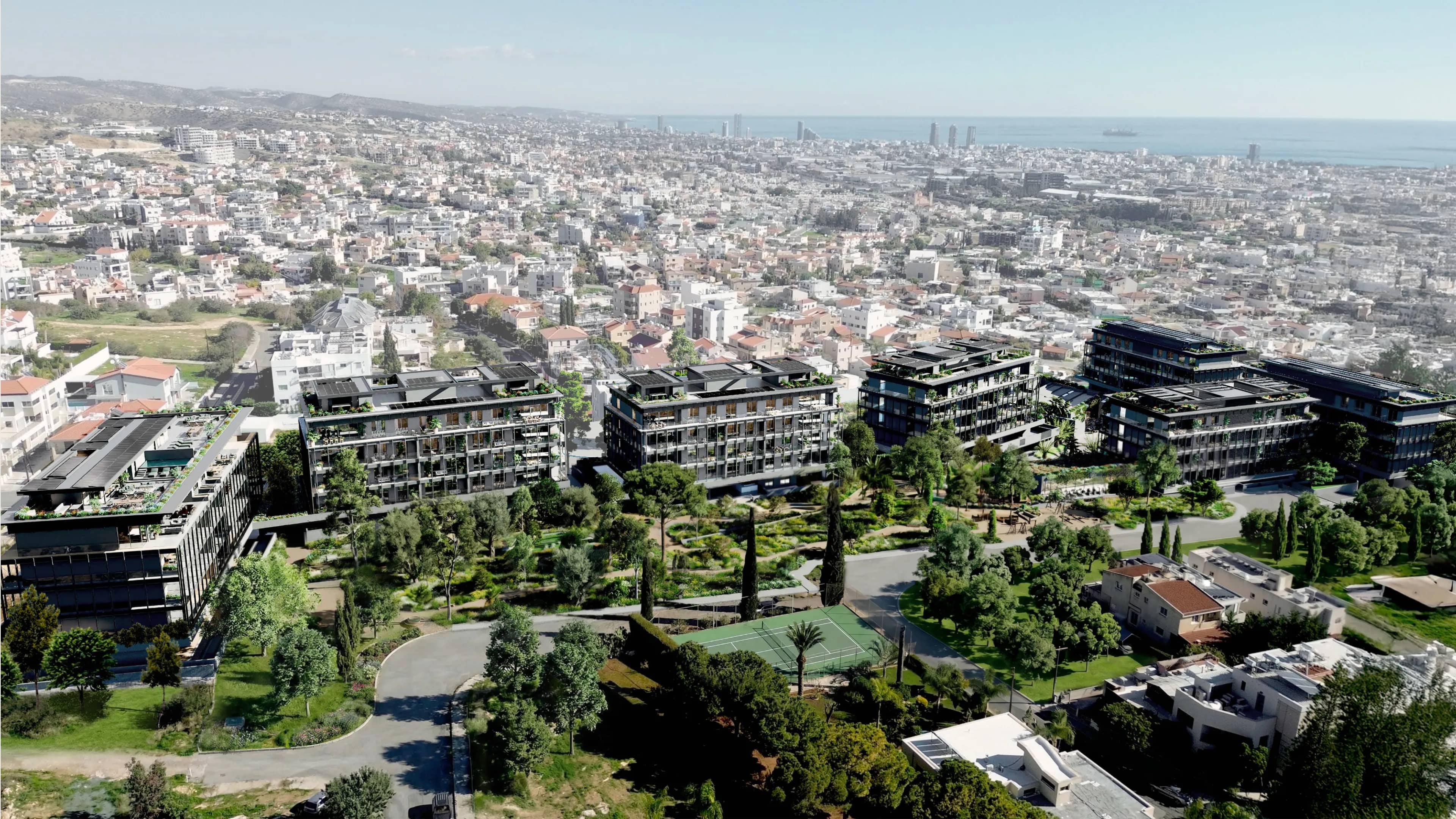 Amani masterplan aerial view